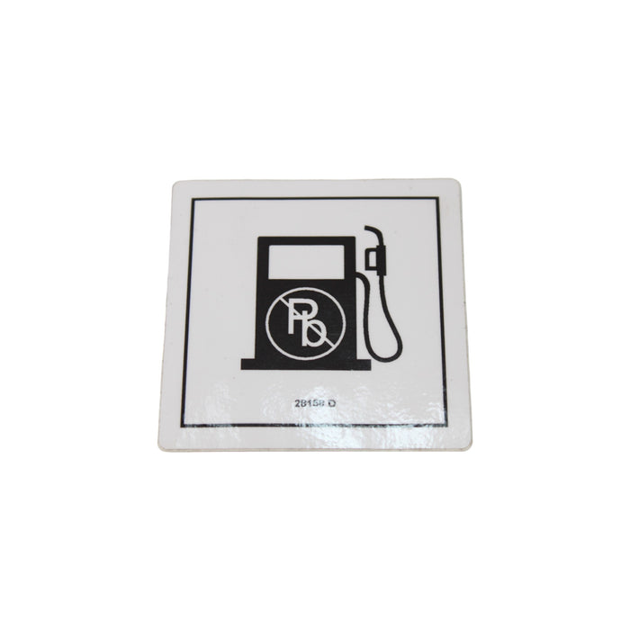 1DC19549 - DECAL, NOTICE UNLEADED GAS ONLY