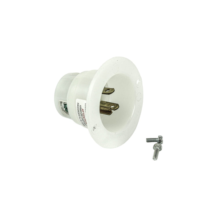 105117GN - PLUG, FLANGE INLET 15A/125V 2PWGO