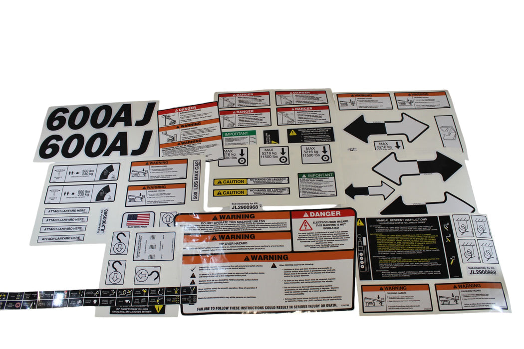 2900968 - DECAL KIT,(DOM) 600AJ