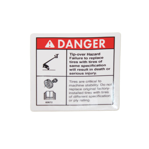 52672GN - DECAL, DANGER TIPOVER HAZARD