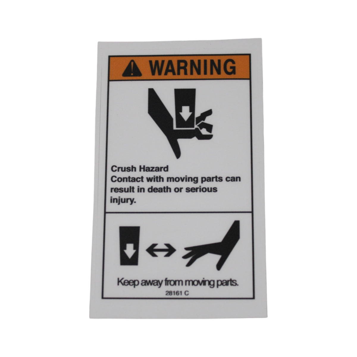 Rsw Sticker GENIE 28161 - DECAL, WARNING CRUSH HAZARD | RSW Parts