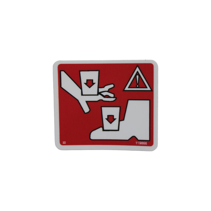 1DC76931 - DECAL, DANGER PINCH HAND/FOOT