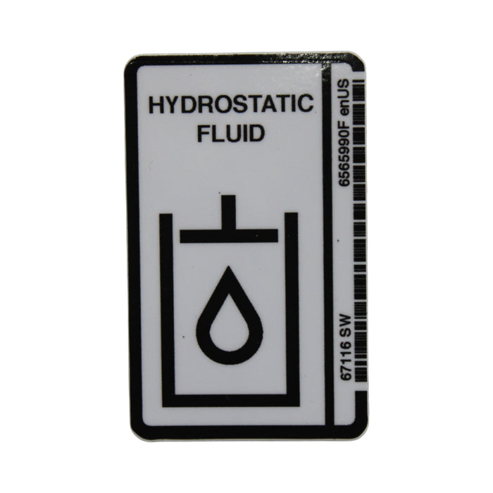 6565990 - DECAL, HYD. OIL