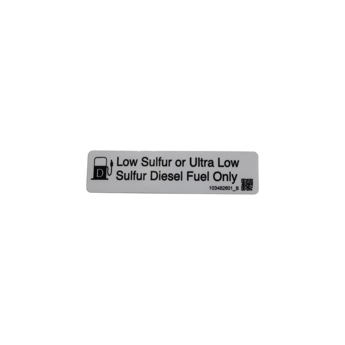 103482601 - DECAL, DIESEL, LOW SULFUR FUEL
