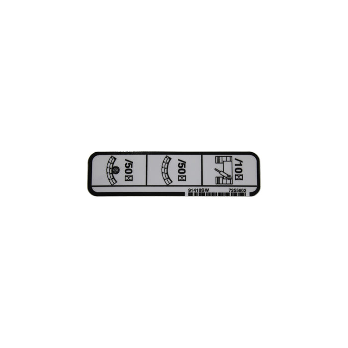 7255602 - DECAL, GREASE REMOTE