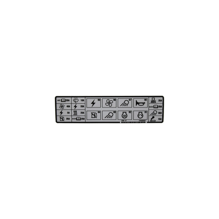 7342037 - DECAL FUSE RELAY