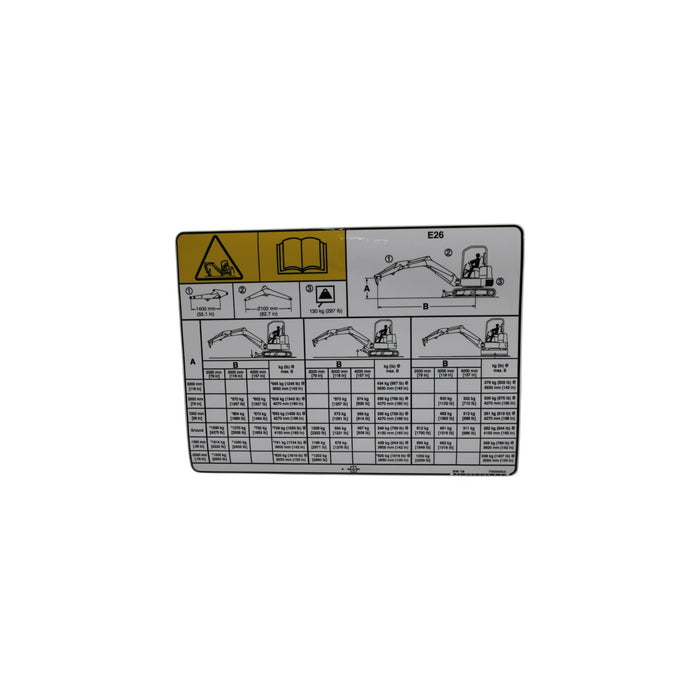 7359300 - DECAL LIFT CAPACITY