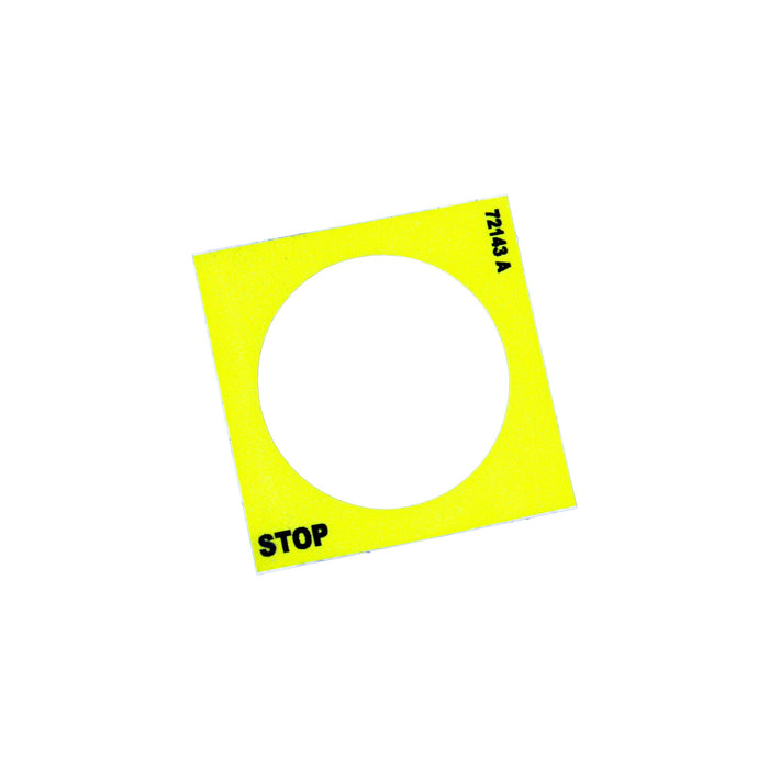 72143A - DECAL, EMERGENCY STOP GR