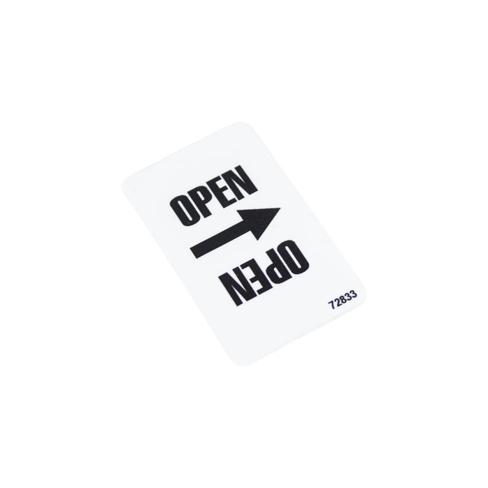 72833GN - DECAL, OPEN LATCH