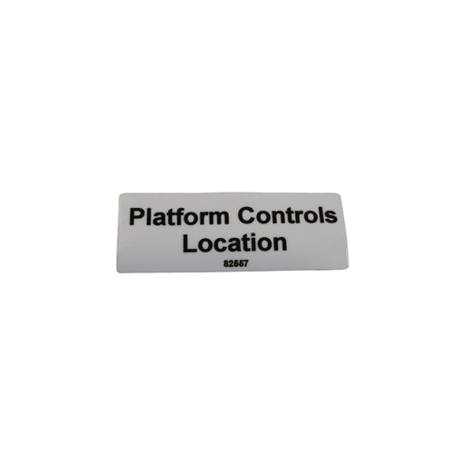 82557 - DECAL, PLATFORM CONTROL LOCATION